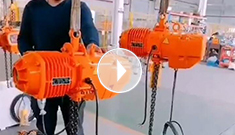 雙速15臺(tái)辰力電動(dòng)葫蘆測試完畢，準(zhǔn)備打包發(fā)貨